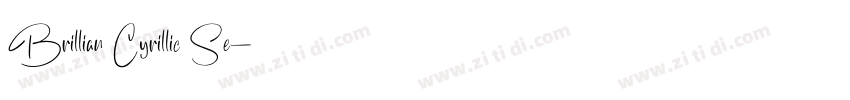 Brillian Cyrillic Se字体转换